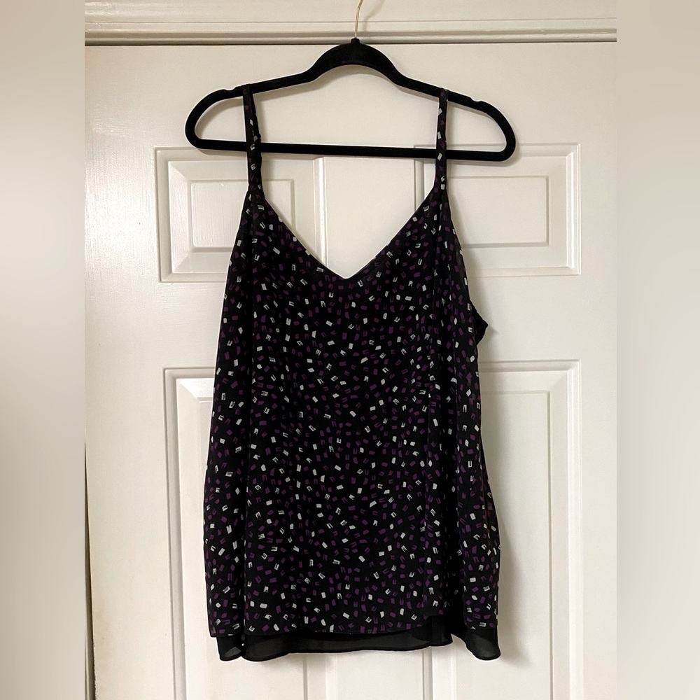 Torrid Purple and Black Swing Camisole 18/20
